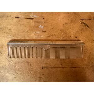 Vintage Vanity Hair Comb Gold Tone  (6559)